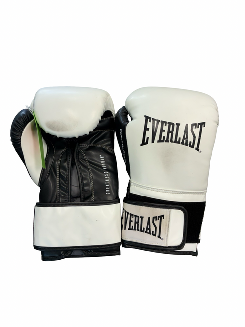 Vist Large View of Product Image Which is Used Everlast Boxing Gloves White Senior