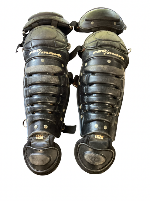 Vist Large View of Product Image Which is Used PRO MARK Catchers Leg Guards Black Youth