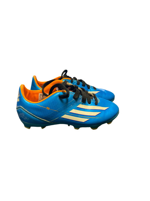 Vist Large View of Product Image Which is Used Adidas Soccer Cleats Royal Blue Youth 13.0