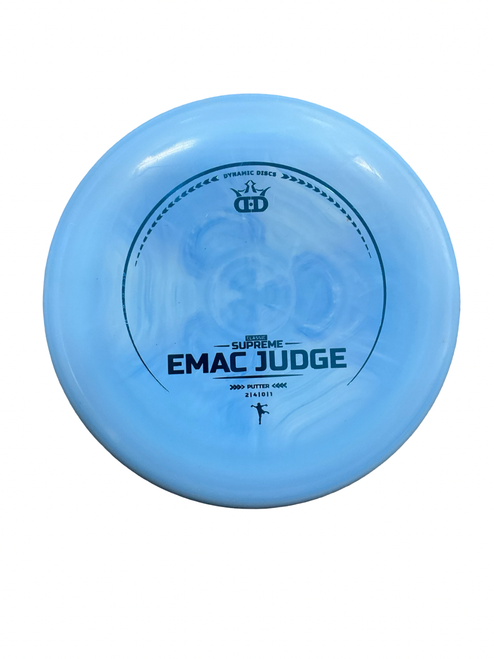 Vist Large View of Product Image Which is Used Dynamic Discs EMAC JUDGE Disc Golf Putter Royal Blue