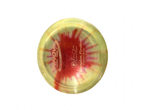 Vist Large View of Product Image Which is Used Innova CLIMO CHAMPION FIREBIRD Disc Golf Driver Orange
