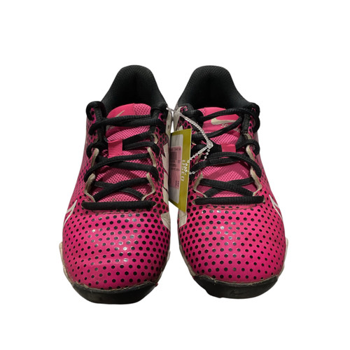 Vist Large View of Product Image Which is Used Nike HYPER DIADMOND 4 BB/SB Cleats Pink Youth 13.0