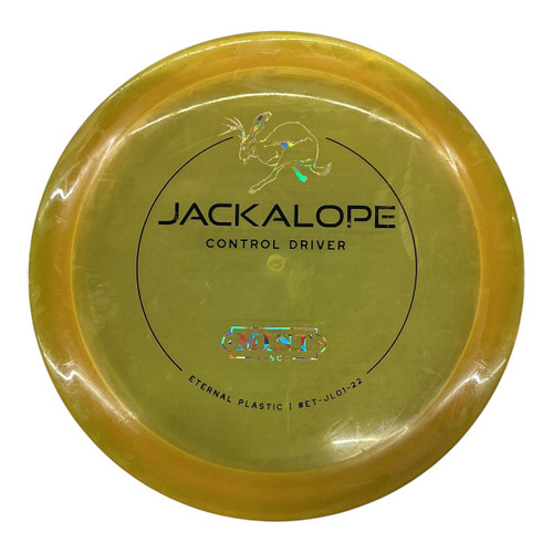 Vist Large View of Product Image Which is Used Mint JACKALOPE Disc Golf Driver Yellow 167g