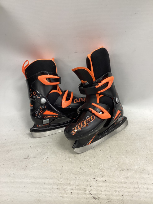 Vist Large View of Product Image Which is Used Lake Placid NITRO Boys Softboot Skate Black Adjustable