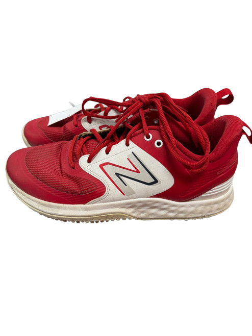Vist Large View of Product Image Which is Used New Balance TURF BB/SB Cleats Red Senior 10.5