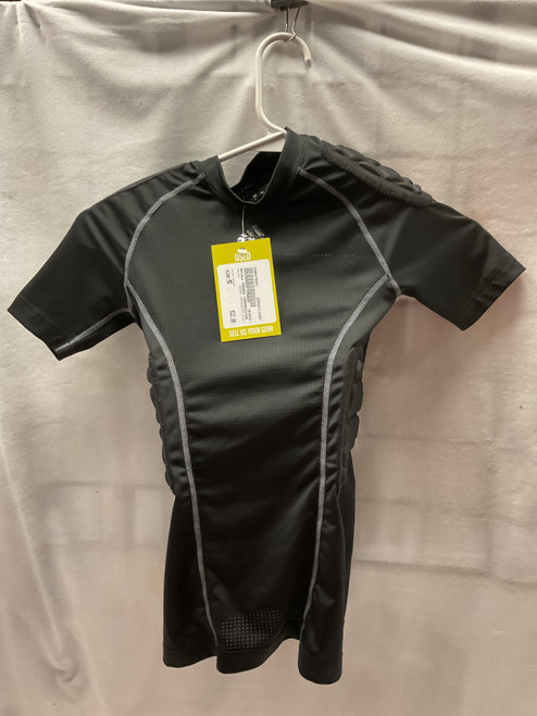 Vist Large View of Product Image Which is Used Adidas PADDED COMPRESSION SHIRT FB Top Youth Black MD