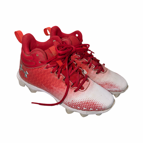 Vist Large View of Product Image Which is Used Under Armour Jr FB Cleats Red Junior 03