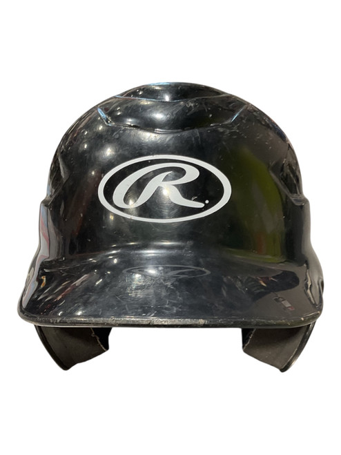 Vist Large View of Product Image Which is Used Rawlings COOLFLO Batting Helmet No Mask Black MD