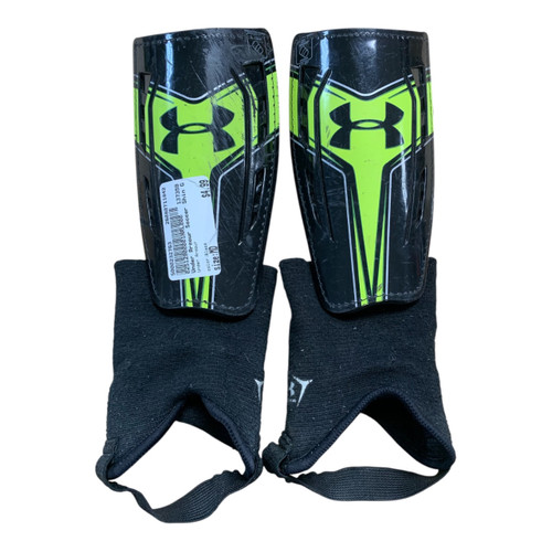 Vist Large View of Product Image Which is Used Under Armour Soccer Shin Guards Adult Black MD