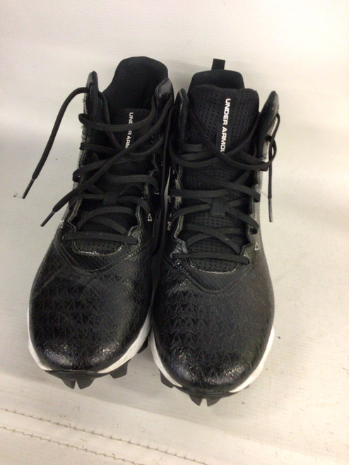 Vist Large View of Product Image Which is Used Under Armour Adult FB Cleats Black Senior 11