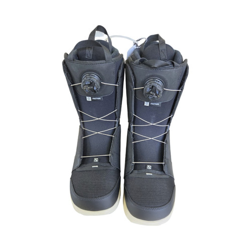 Vist Large View of Product Image Which is Used Salomon FACTION BOA BOOTS 12 Mens Snowboard Boots Black Senior 12