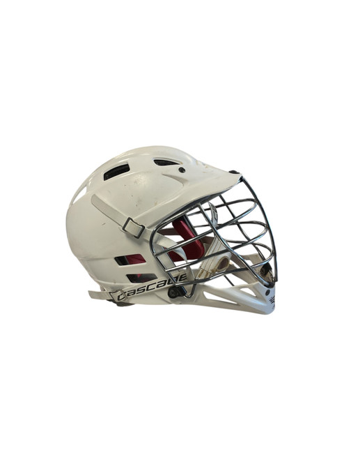 Vist Large View of Product Image Which is Used Cascade HELMET Lacrosse Helmet White SM