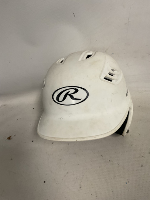 Vist Large View of Product Image Which is Used Rawlings R16S Batting Helmet No Mask White LG