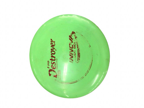 Vist Large View of Product Image Which is Used Innova DESTROYER Disc Golf Driver Green