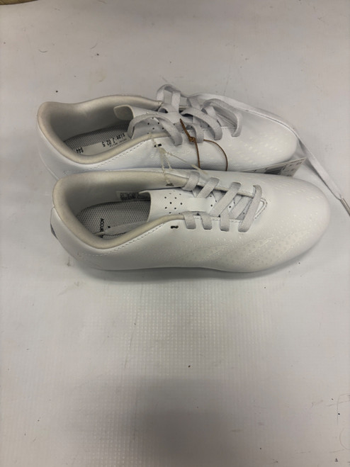 Vist Large View of Product Image Which is Used Adidas Soccer Cleats White Junior 02.5