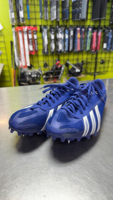 Vist Large View of Product Image Which is Used Adidas Track & Field Cleats Adult Navy Blue Senior 8.5