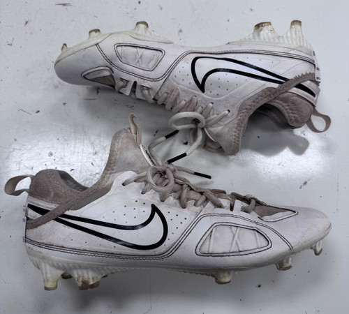Vist Large View of Product Image Which is Used Nike LAX Cleats Mens White Senior 8.5