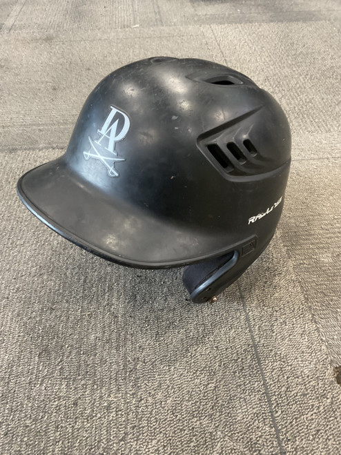Vist Large View of Product Image Which is Used Rawlings R16S-REVB Batting Helmet No Mask Black M/L