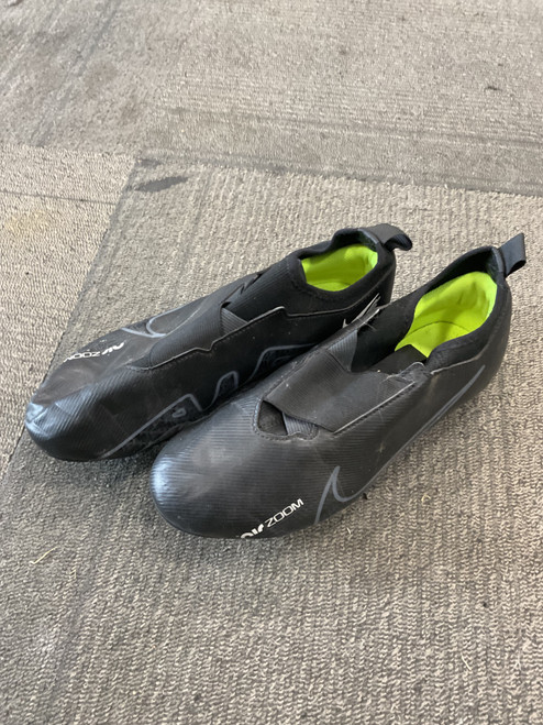 Vist Large View of Product Image Which is Used Nike MERCURIAL AIR Soccer Cleats Black Junior 05.5