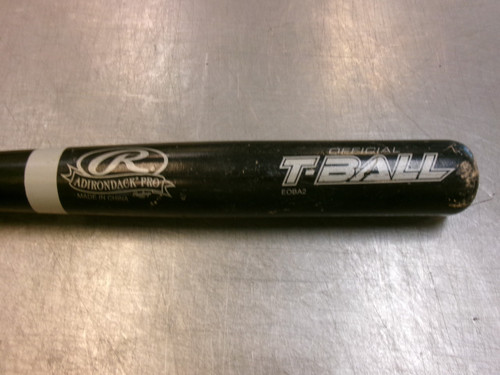 Vist Large View of Product Image Which is Used Rawlings ADIRONDAK PRO WOOD BAT BB/SB T-Ball Bat 25"