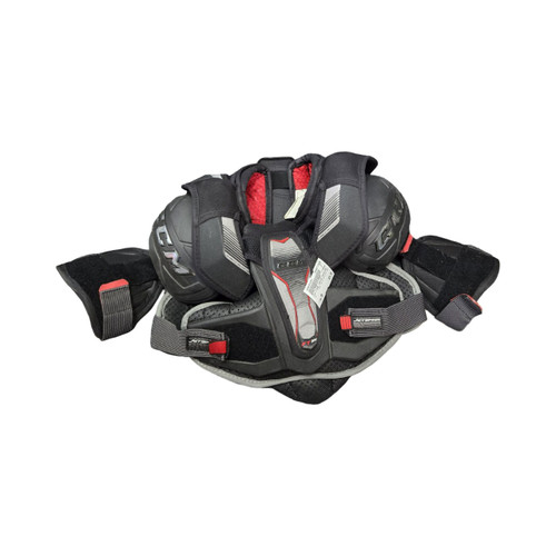Vist Large View of Product Image Which is Used CCM FT390 JUNIOR SHOULDER PADS Junior Shoulder Pads MD