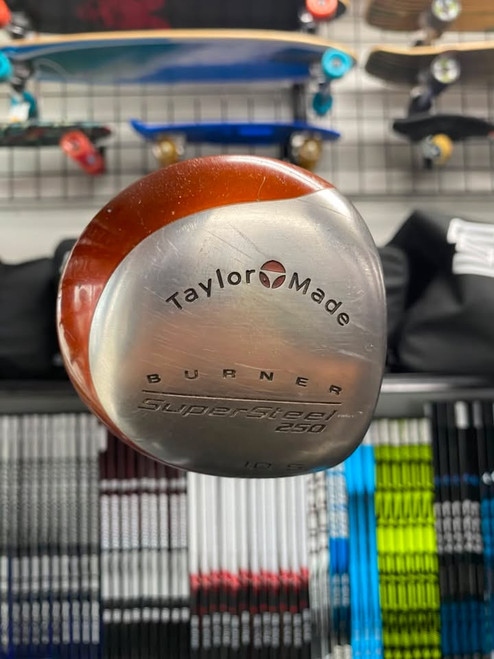 Vist Large View of Product Image Which is Used Taylormade BURNER SUPERSTEEL 250 Mens Driver RH 10.5 Degree