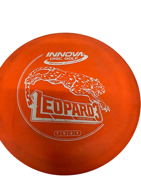 Vist Large View of Product Image Which is Used Innova LEOPARD 3 Disc Golf Driver Orange