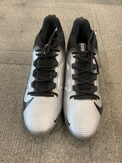 Vist Large View of Product Image Which is Used Nike ALPHA XXVI Adult FB Cleats Grey Senior 12.5