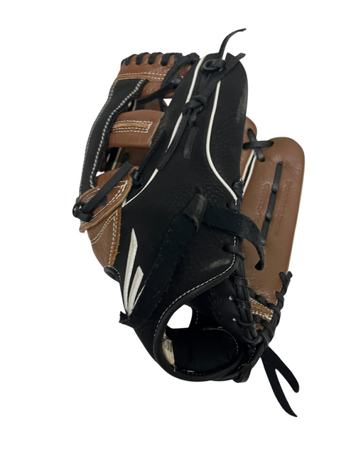 Vist Large View of Product Image Which is Used Easton BLACK MAGIC BB/SB Glove RH Throw Black 12"