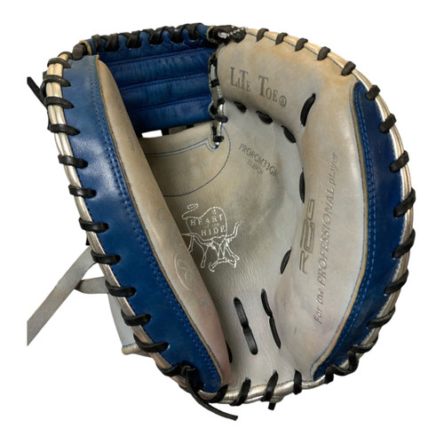 Vist Large View of Product Image Which is Used Rawlings HEART OF HIDE RSG BB/SB Catchers RH Throw Royal Blue 33"