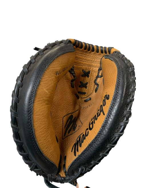 Vist Large View of Product Image Which is Used MacGregor CATCHERS MITT BB/SB Catchers LH Throw Brown 32"