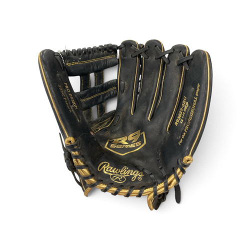 Vist Large View of Product Image Which is Used Rawlings R93029-6BG BB/SB Glove RH Throw Black 12 3/4"