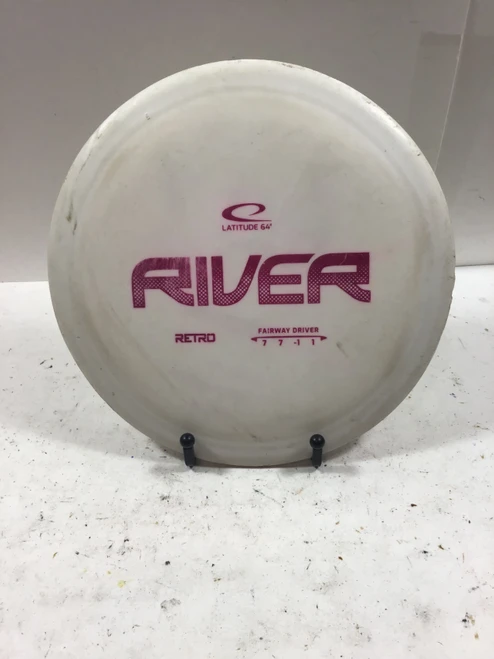 Vist Large View of Product Image Which is Used Latitude 64 RETRO RIVER Disc Golf Driver White 176g