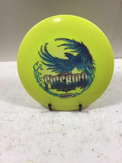 Vist Large View of Product Image Which is Used Innova STAR FIREBIRD Disc Golf Driver Yellow 175g