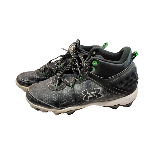 Vist Large View of Product Image Which is Used Under Armour BH OUT OF HERE BB/SB Cleats Black Junior 06