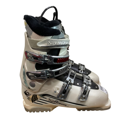 Vist Large View of Product Image Which is Used Salomon 270 IRONY 6 Womens DH Ski Boot White 270 MP - M09 - W10