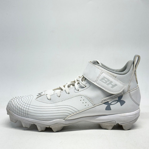 Vist Large View of Product Image Which is Used Under Armour HARPER 7 MID RM BB/SB Cleats White Senior 10.5
