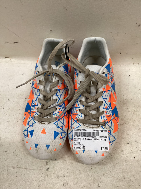 Vist Large View of Product Image Which is Used Franklin Soccer Cleats White Junior 02