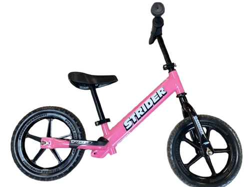 Vist Large View of Product Image Which is Used Strider 12 SPORT Balance Bike Girls Pink 12"