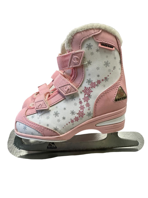 Vist Large View of Product Image Which is Used Jackson SOFT BOOT Girls Figure Skate Pink Youth 12.0