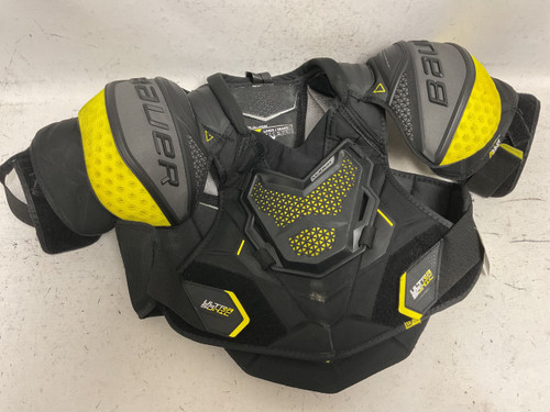 Vist Large View of Product Image Which is Used Bauer SUPREME ULTRA SONIC PRO Senior Shoulder Pads LG