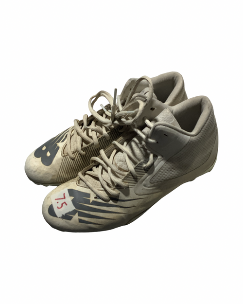 Vist Large View of Product Image Which is Used New Balance Adult FB Cleats White Senior 7.5