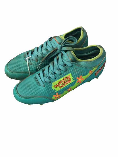 Vist Large View of Product Image Which is Used Adult FB Cleats Teal Senior 7.5