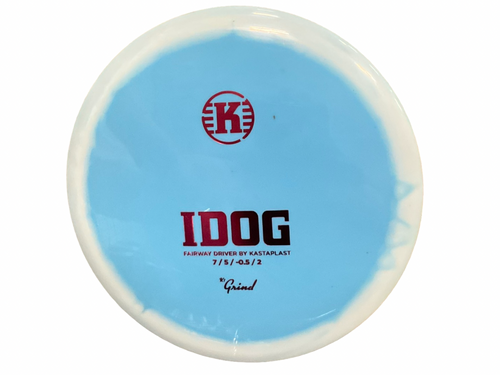 Vist Large View of Product Image Which is Used Kastaplast IDOG Disc Golf Driver Royal Blue