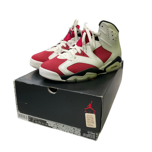 Vist Large View of Product Image Which is Used JORDAN 6 RETRO CARMINE Basketball Shoes M White Senior 10