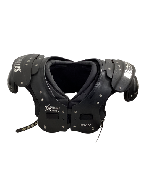 Vist Large View of Product Image Which is Used Douglas SKILL L Football Shoulder Pads Black 