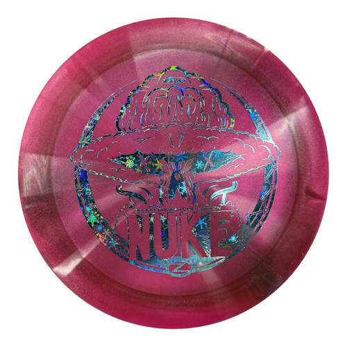 Vist Large View of Product Image Which is Used Discraft 2023 LEDGESTONE Z NUKE Disc Golf Driver Maroon 174g