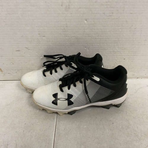 Vist Large View of Product Image Which is Used Under Armour BB/SB Cleats White Junior 02.5