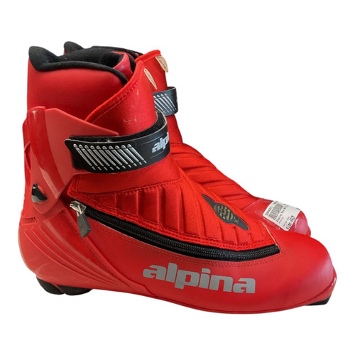 Vist Large View of Product Image Which is Used Alpina Mens NNN XC Ski Boots Red M 10 / W 10.5-11