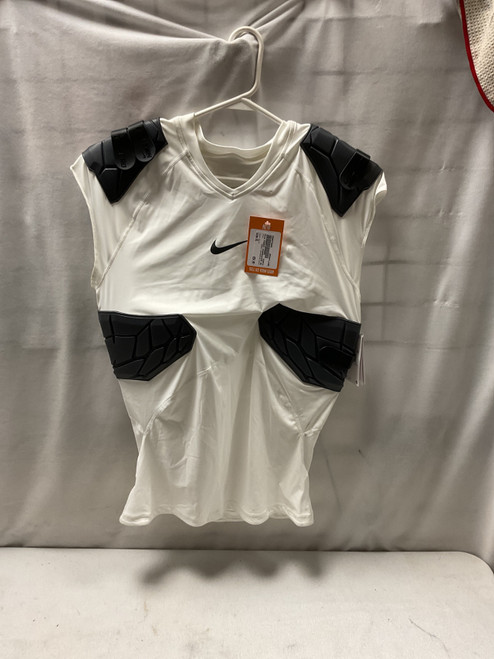 Vist Large View of Product Image Which is Used Nike PADDED COMPRESSION SHIRT FB Top Adult White XL